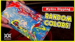 Hydro Dipping. How to paint a fun color effect on wood.