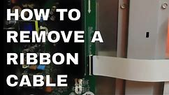 How to remove a ribbon cable from a TV logic board - TV repair