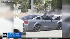 Man driving Mustang caught on camera during road rampage in Woodland Hills