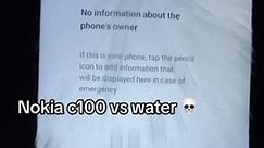 It was password locked anyway and now it thinks there’s headphones connected 💀#nokiac100 #nokia #watertest #water @‍ #goofy #passcode #tracfone