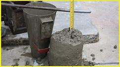 How to perform concrete slump test. Slump test for concrete.