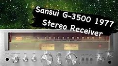 Sansui G-3500 70's Pure Vintage Receiver Testing