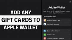 How To Add a Gift Card to Apple Wallet 2024