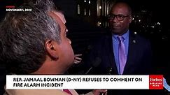 Watch What Happens When A Reporter Tells Jamaal Bowman He 'Wasn't Straight' About Fire Alarm Story