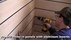 Installing Slatwall Display Panels with Aluminum Inserts
