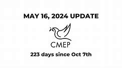 May 16 Update from CMEP's ED Rev. Dr. Mae Elise Cannon