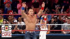 John Cena brings a brave WWE Universe member into the ring after Raw: July 4, 2016