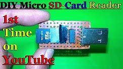 How To Make Card Reader | Micro SD Card Reader | DIY Sd Card Reader | Make Micro Sd Card Reader