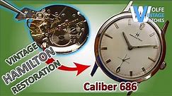 Late 1960's Hamilton Thinline Vintage Watch Restoration - Swiss Made Caliber 686