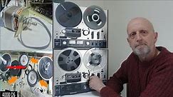 How to Replace Akai Reel to Reel Belt, Replacing Motor Belts 4000ds, 4000db, 4000 wow and flutter