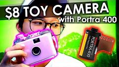$8 TOY Camera with PROFESSIONAL 35mm Film!? | Pink Toy Camera Review