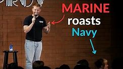 Marine comic ROASTS Navy veteran during crowd work (Standup Comedy)
