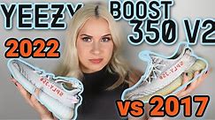 Adidas YEEZY Boost 350 V2 BLUE TINT REVIEW | 2022 & 2017 Comparison