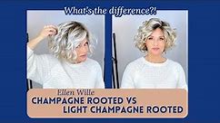 🍪WHAT'S THE DIFFERENCE?!🍪 Ellen Wille CHAMPAGNE ROOTED VS LIGHT CHAMPAGNE ROOTED | WIG colors!
