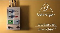 Siodoni Luthieria - Behringer Octave Divider - Bass Test