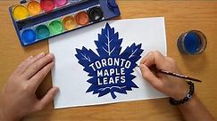 How to draw the Toronto Maple Leafs logo - NHL