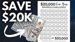 Save $20,000 In One Year Savings Challenge (HOW TO SAVE $20,000 IN A YEAR)