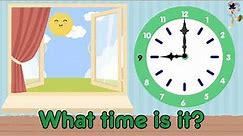 Telling Time For Children || Learning The Clock With Funny Bunny Teacher || Learn Clock 1-12