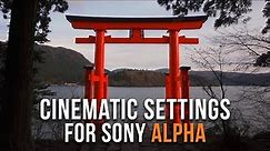 BEST Video Settings for Sony Alpha Cameras! ZV-E1 E10 a7 IV a7III a7R a7S FX & a6000 Series