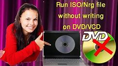 How to run ISO/Nrg file without writing on DVD/VCD by using PowerISO