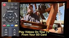 Watch Videos Through SD Card On Panasonic Viera TC-P55UT50 Plasma