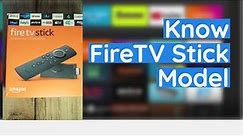 Identify your Fire TV Stick Model and generation