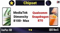 iQOO Neo 6 vs OnePlus 10R - Comparison 