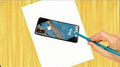 How to draw iphone mobile easy drawing for beginners step by step
