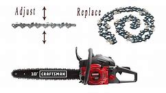 Replacing & adjusting the chain on your 2018 - '19 Craftsman chainsaw