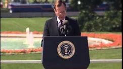 President George H.W. Bush Signs the Americans with Disabilities Act, 07/26/1990