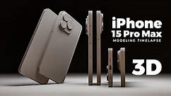 iPhone 15 Pro Max Modeling Timelapse | 3D Modelling Videos | @VFXvault.
