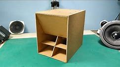 how to make a mini speaker box, with airtight system