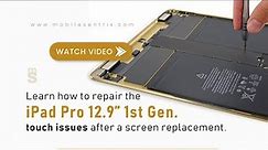 How to fix iPad 12.9 1st Gen lost touch after screen replacement?
