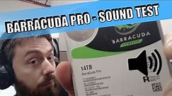 Seagate Barracuda Pro HDD Noise Level Test