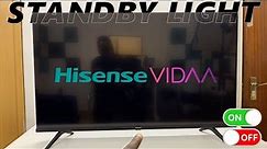 Hisense VIDAA Smart TV: How To Turn Standby Light ON / OFF