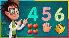 Numbers 4, 5 and 6 🖐 Lessons for kids 🖐 IntellectoKids Classroom 🎓 Educational Video