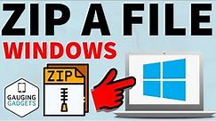 How to ZIP a File in Windows - Make ZIP Files in Windows 10 or 11