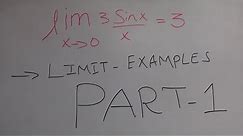 Applied mathematics 1,Limit and continuity examples