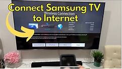 Samsung TV: How to Connect to Internet Wifi (Wireless or Wired)
