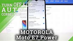MOTOROLA Moto E7 Power – Open Keyboard Settings / Activate Text Correction