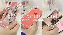 unboxing iphone xr in coral | accessories and case✨