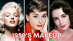 1950's OLD HOLLYWOOD GLAM Makeup Tutorial | 3 Iconic Makeup Looks