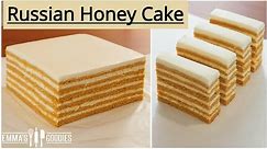Medovik RUSSIAN HONEY CAKE Recipe ( медового торта )