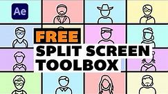 How to Create FREE FAST and EASY SPLIT SCREENS in Adobe After Effects