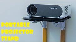 How to make a Portable Projector Stand using items available at your home?