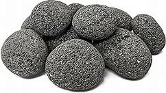 Midwest Hearth 100% Natural Lava Stones for Gas Fire Pit and Fireplace (Large (2" - 3"))