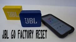 Howto RESET JBL GO and GO2