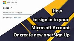 How To Create Account Or Sign Up in Microsoft (Urdu)