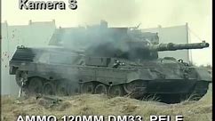豹2坦克DM33穿甲弹打靶测试