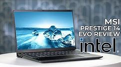 MSI Prestige 14 Intel EVO Laptop Review